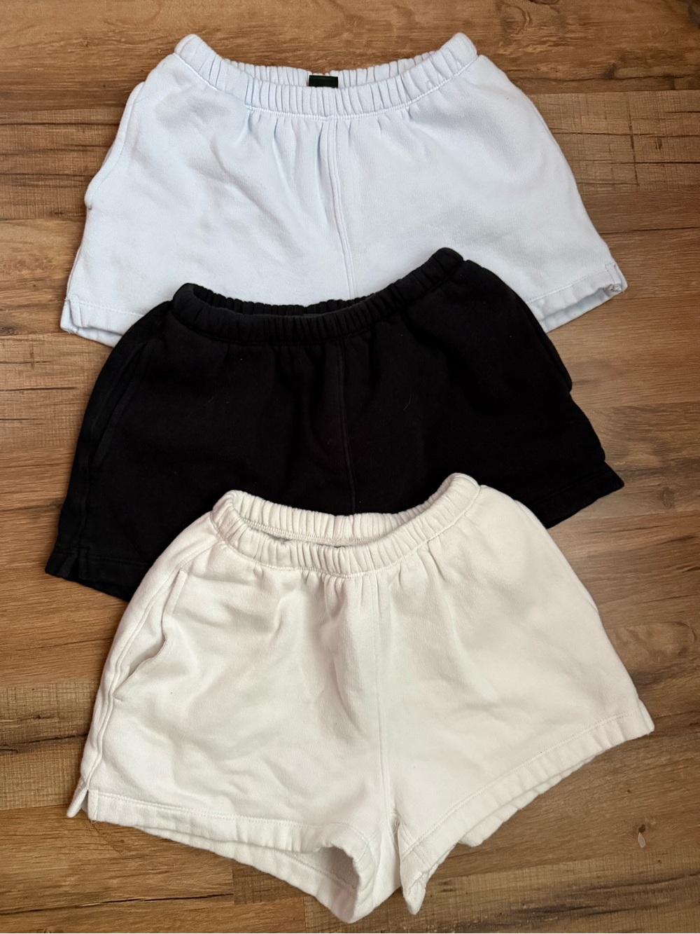 Wild Fable 3-Pack knit shorts - cream, Black, light blue